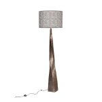 Lampadaire 60x60x210 cm en m�tal avec imprim� gris