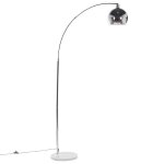 Lampadaire argent en mtal paroo