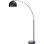 Lampadaire arqu� teamson home noir 110 x 30 x 170