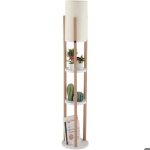 Lampadaire circle nora blanc et beige