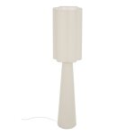 Lampadaire design en acier et b�ton beige 28x28x124 cm