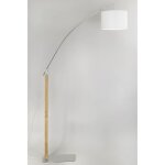 Lampadaire design arc rainbow chrome / bois chene?