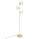 Lampadaire droit en m�tal h162cm dor� - atmosphera createur dinterieur