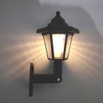 Lampadaire extrieurapplique murale led solaire rtro avec capteur hexagonal luminaire dcoratif dextrieur ...