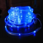 Lampadaire extérieur - blue - tube lumineux solaire - 12m 100leds Lampadaire extérieur - blue - tube lumineux solaire - 12m 100leds