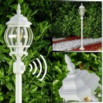 Lampadaire extérieur - hofstein - lentua - détecteur de mouvements - aluminium blanc - 130 cm Lampadaire extérieur - hofstein - lentua - détecteur de mouvements - aluminium blanc - 130 cm