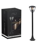 Lampadaire imma edo garden line - noir - aluminium - ip44 - e27 - 175x175xh995