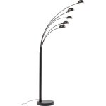 Lampadaire - kare - five fingers - noir mat - 5 ampoules - design contemporain - intrieur