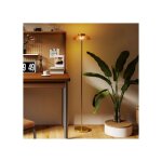 Lampadaire led salon 3000k interrupteur pied laiton