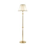 Lampadaire - patricia - verre et cristal ambre - cadre en mtal dor - abat - jour en organza - 40cm ...