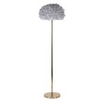 Lampadaire - plumes - slim - métal - Ø 43 cm - 170 cm - design contemporain Lampadaire - plumes - slim - métal - Ø 43 cm - 170 cm - design contemporain
