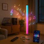 Lampadaire rgbic - swamee - intensit� variable - mode musique - t�l�commande incluse - application mobile ...