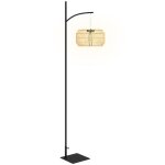 Lampadaire solaire ext�rieur - outsunny - style boh�me - capteur de lumi�re �clairage automatique - r�sine ...