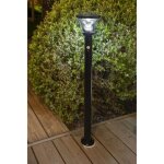 Lampadaire solaire - galix - g4595c - trs clairant - inox avec dtecteur - h93 cm - 1000 lumens