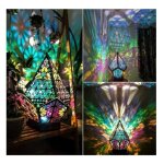 Lampadaire - star - lampe de nuit en bois - couleurs vari�es - rechargeable - led