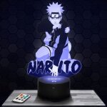 Lampe 3d - naruto shippuden - jouet figurine cadeau naruto - veilleuse led tactile avec socle au choix ...