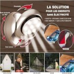 Lampe - marque - 7 leds  dtecteur de mouvement orientable 360 degrs - couleur silver - pvc
