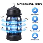 Lampe anti - moustiques 20w - lampe uv anti moustique �lectrique 3000v - muet - efficace sur une surface ...