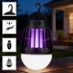 Lampe anti moustiques portable lampe de camping (300lm) & destruction insectes par uv / �lectrique etanche ...