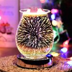 Lampe daromathrapie 3d - lampe aromatique sensible au toucher - brleur lectrique pour fondre la cire ...