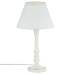 Lampe leo blanc h36cm - atmosphera createur dinterieur