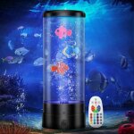 Lampe � bulle lumineuse avec poissonled aquarium avec t�l�commande17 couleurs 4 modeslumi�re rgb dambiance ...
