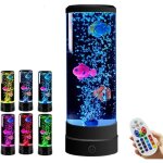 Lampe � bulles poisson lampe calmante pour aquarium avec t�l�commande pour adultes salon armoire chambre ...