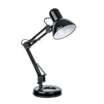 Lampe de bureau - gefom - articulée - métal - noir - e27 40w Lampe de bureau - gefom - articulée - métal - noir - e27 40w