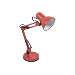 Lampe de bureau articule rouge - mtal