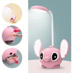 Lampe de bureau - enfant - rose - rechargeable - led - taille - crayon