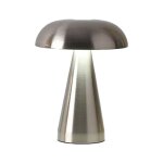 Lampe de bureau en forme de champignon sans fil rechargeable et � intensit� variable.