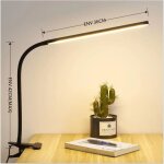 Lampe de bureau led  pince usb aliment flexible lampe de lecture  pince pliable rglable protection ...