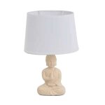 Lampe ceramique bouddha beige