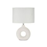 Lampe � poser en c�ramique seta 28. 5 x 15 x 43 cm blanc