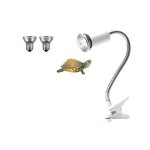 Lampe chauffante - e27 - uva / uvb 25w 50w - pour reptiles et tortues - clip rotatif 360° - antidérapante ... Lampe chauffante - e27 - uva / uvb 25w 50w - pour reptiles et tortues - clip rotatif 360° - antidérapante ...
