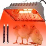 Lampe chauffante poussin 2 temp�ratures avec interrupteur �conomie chauffage pour poulailler pour poussins ...