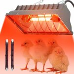 Lampe chauffante poussinlampe � lumi�re rouge de 250w pour poules�metteur de chaleur avec interrupteur ...