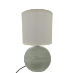 Lampe de chevet creacat blanc et kaki