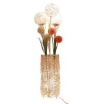 Lampe de chevet - design - beige - rotin - led - int�rieur