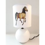 Lampe chevet pied boule spirit cheval Lampe chevet pied boule spirit cheval