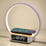 Lampe de chevet tactile dimmable10w lampe de table avec chargeur sans fil de r�veil lumineuxlampe de ...