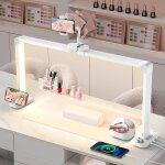 Lampe demi - lune pour ongles: 34& 34 lampe onglerie table demi lune avec t�l�phone support - 3 modes ...