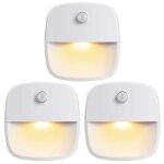 Lampe détecteur de mouvement intérieur - veilleuse led automatique - blanc Lampe détecteur de mouvement intérieur - veilleuse led automatique - blanc