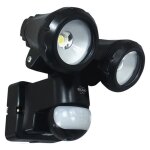 Lampe dextrieur led duo avec dtecteur de mouvement elro lf80 - 2 x 10 w - 1200 lm - ip54 tanche - ...
