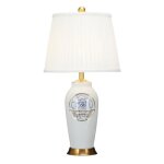 Lampe  poser - fine asianliving - porcelaine chinoise - diamtre 42 cm - hauteur 81 cm - lectrique