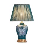 Lampe à poser - fine asianliving - porcelaine chinoise - abat - jour tissu - diamètre 33 cm - hauteur ... Lampe à poser - fine asianliving - porcelaine chinoise - abat - jour tissu - diamètre 33 cm - hauteur ...
