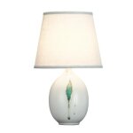 Lampe � poser - fine asianliving - porcelaine chinoise - contemporain - diam�tre 28 cm - hauteur 46 cm ...
