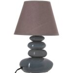 Lampe � poser - generique - lampe 4 galets - c�ramique - d 205 x h 31 cm - gris