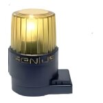 Lampe gyrophare stroboscope flash clignotant jaune 24v 15w pour portail garage