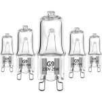 Lampe halog�ne g9 25w - lot de 5 ampoules g9 25w 230v tol�rant 300�cpour fourmicro - ondes
